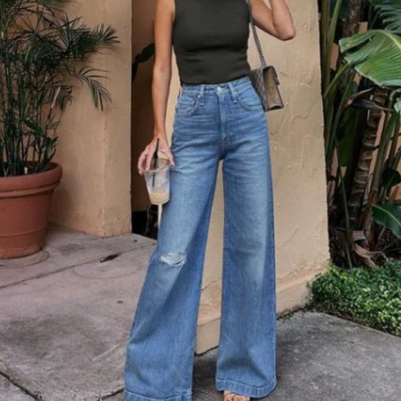 Hudson Jeans Denim - Hudson James Ultra High Rise Wideleg Petite